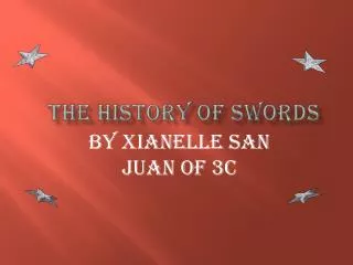 the history of swords