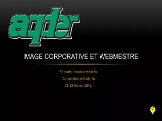 image corporative et webmestre