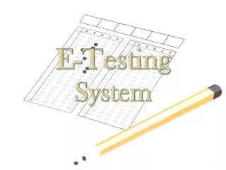 e testing system