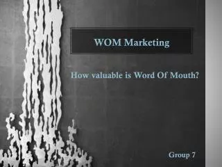 WOM Marketing