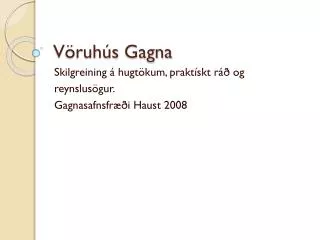 v ruh s gagna