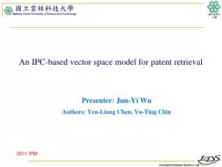 An IPC-based vector space model for patent retrieval