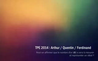 peut on affirmer que le nombre d or a servi mesurer et repr senter un id al