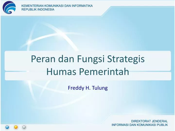 peran dan fungsi strategis humas pemerintah