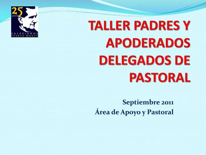 taller padres y apoderados delegados de pastoral