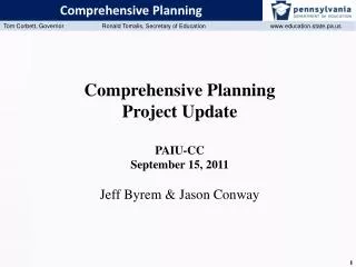 Comprehensive Planning