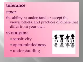 tolerance noun