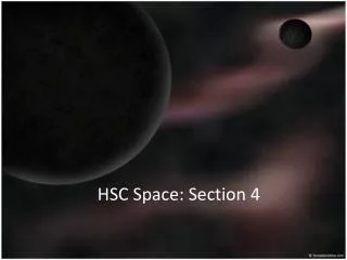 HSC Space : Section 4