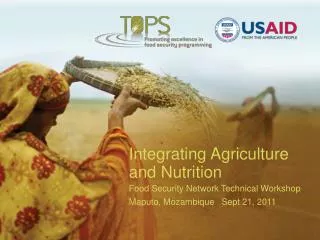 Integrating Agriculture and Nutrition Food Security Network Technical Workshop