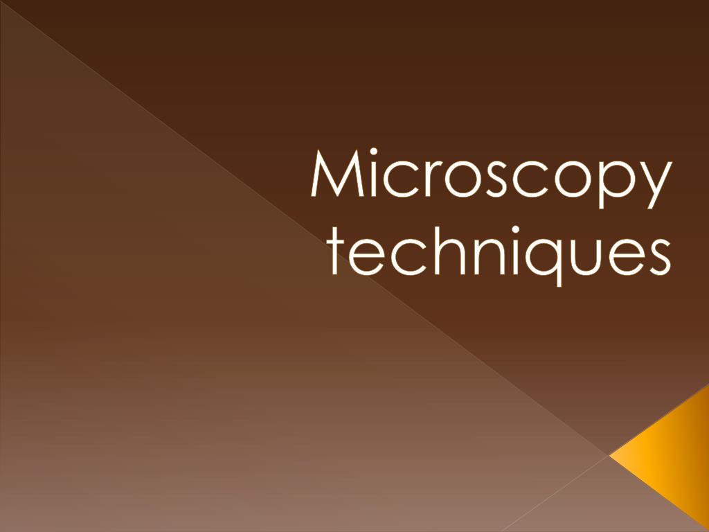 PPT - Microscopy techniques PowerPoint Presentation, free download - ID ...