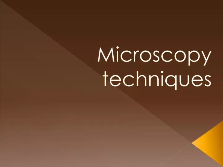 microscopy techniques
