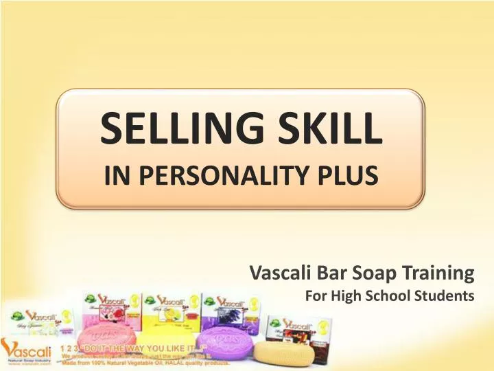 selling skill in personality plus