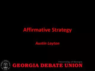 Affirmative Strategy