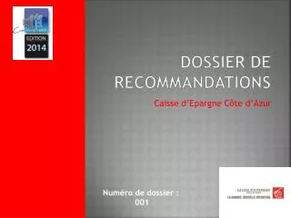 dossier de recommandations