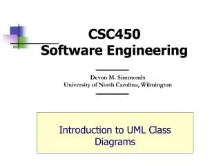 CSC450 Software Engineering