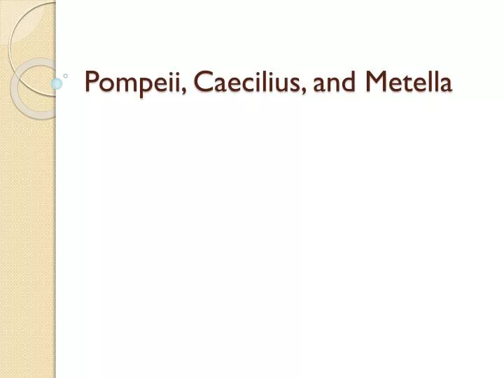 pompeii caecilius and metella