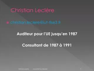 christian lecl re