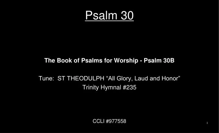 psalm 30