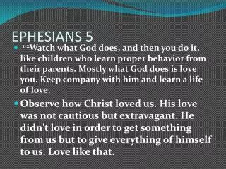 EPHESIANS 5