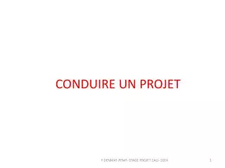conduire un projet
