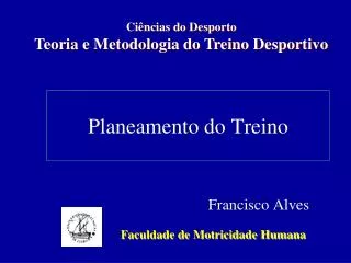 planeamento do treino