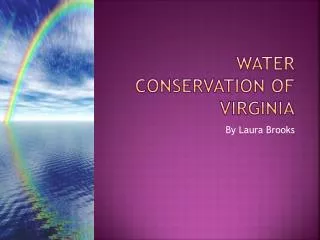 Water Conservation Of Virginia
