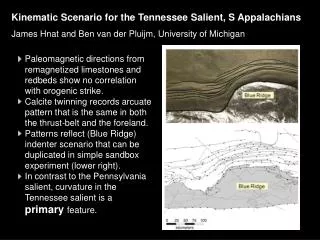 Kinematic Scenario for the Tennessee Salient, S Appalachians