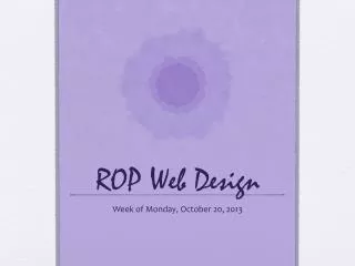 ROP Web Design