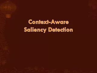 Context-Aware Saliency Detection