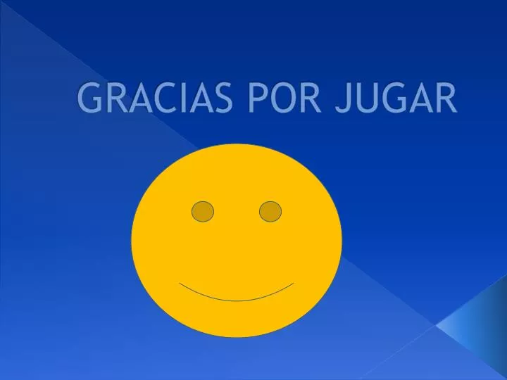 gracias por jugar