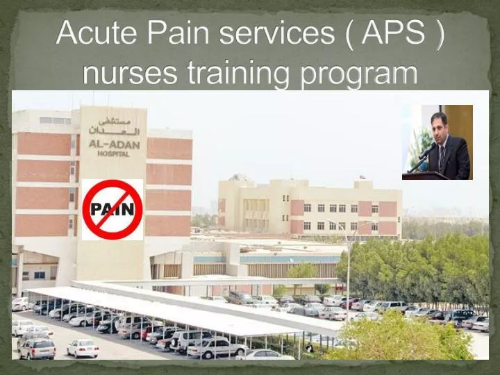 acute pain services aps nurses training program