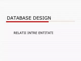 database design