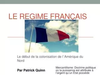 le regime fran ais