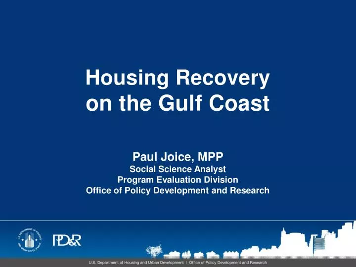 housing recovery on the gulf coast