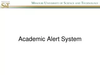 Academic Alert System