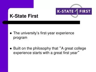 K-State First