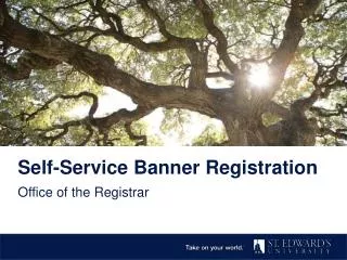 Self-Service Banner Registration
