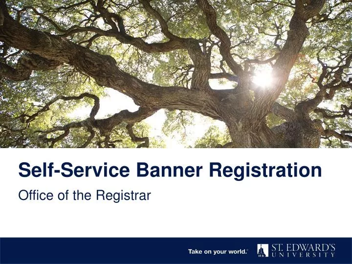 self service banner registration