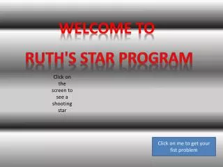 Ruth's Star Program