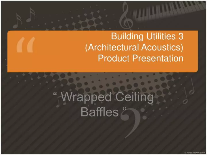 building utilities 3 architectural acoustics product presentation