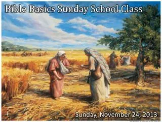 Bible Basics Sunday School Class