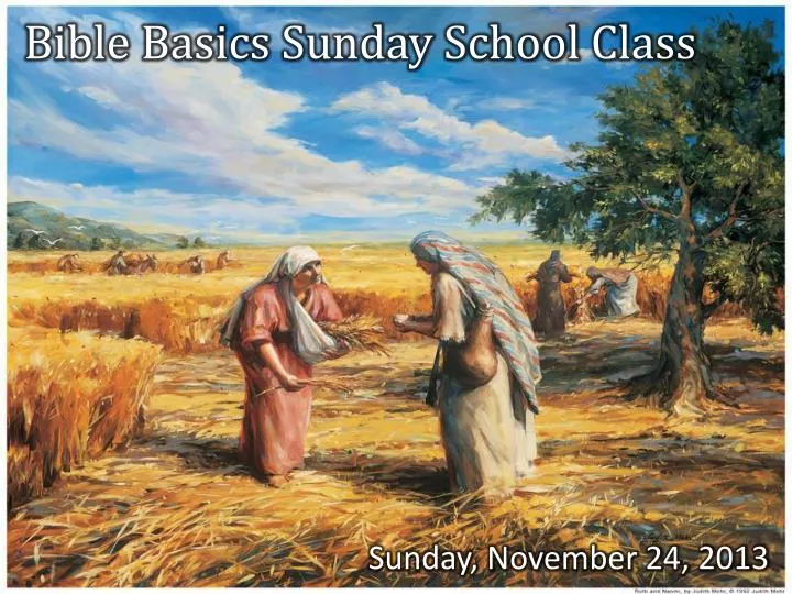 bible basics sunday school class