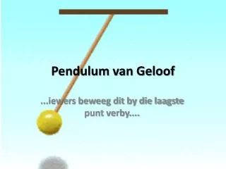 pendulum van geloof