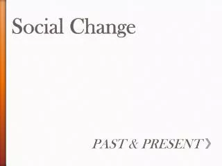 social change