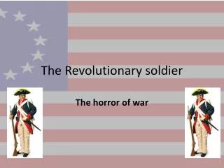 The Revolutionary soldier