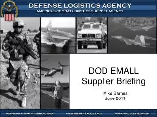 DOD EMALL Supplier Briefing