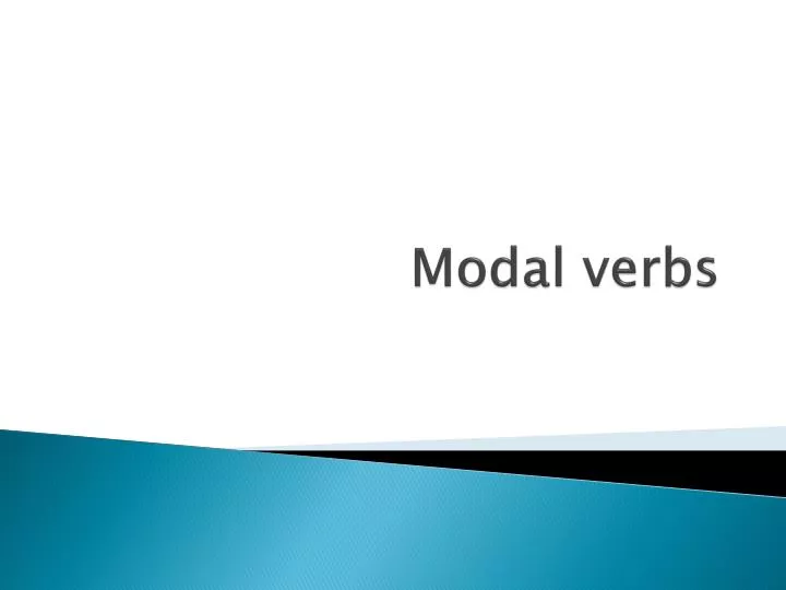 modal verbs