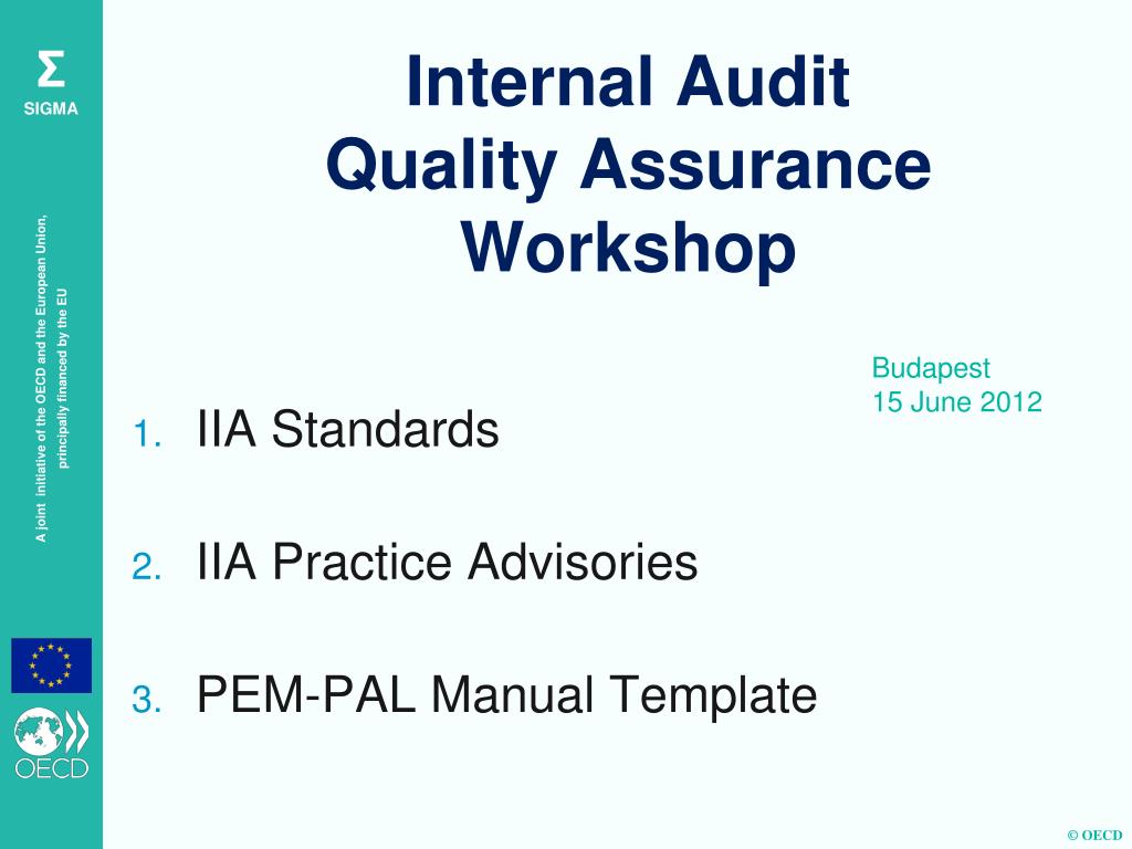 PPT - Internal Audit Quality Assurance Workshop PowerPoint Presentation ...
