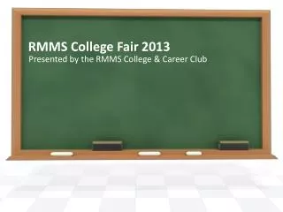 RMMS College Fair 2013