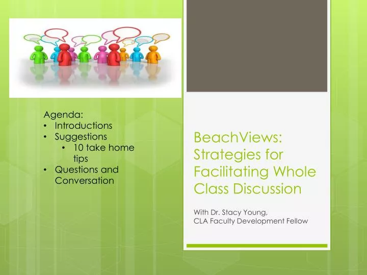 beachviews strategies for facilitating whole class discussion